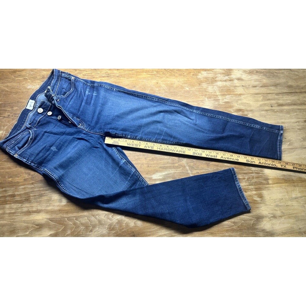 Hudson Jeans Women's Vintage Holly  Crop Skinny Jeans Button Fly Sz 30